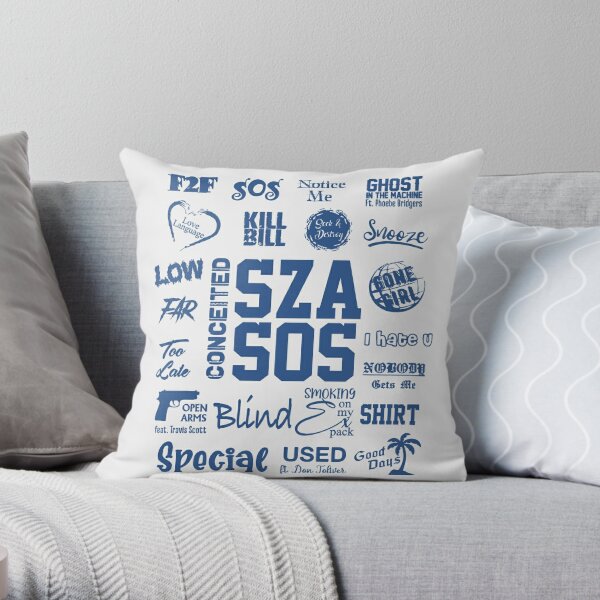 SZA, SZA SOS, SZA Concert Throw Pillow RB0903 product Offical SZA Merch