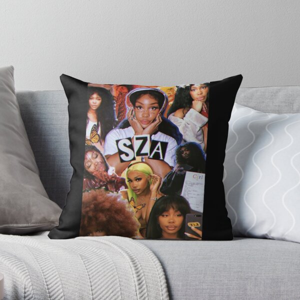 collage of SZA  Throw Pillow RB0903 product Offical SZA Merch