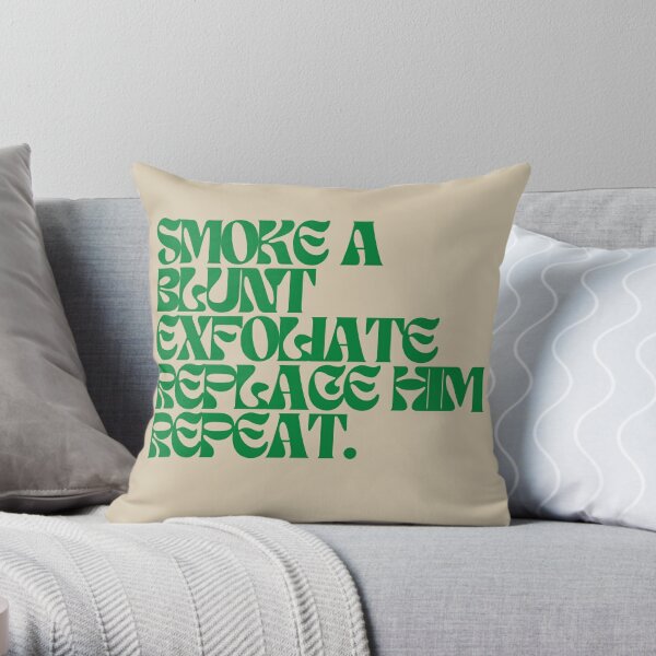 replace him sza quote Throw Pillow RB0903 product Offical SZA Merch