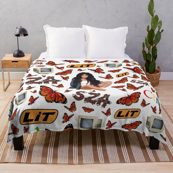 SZA Fan Pack All Over Pattern Throw Blanket RB0903 product Offical SZA Merch